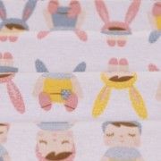 Malha Body Estampada - Encanto de Boneca Fundo Branco