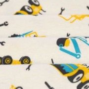 Malha Body Estampada - Brum Brum Trucks Fundo Champagne