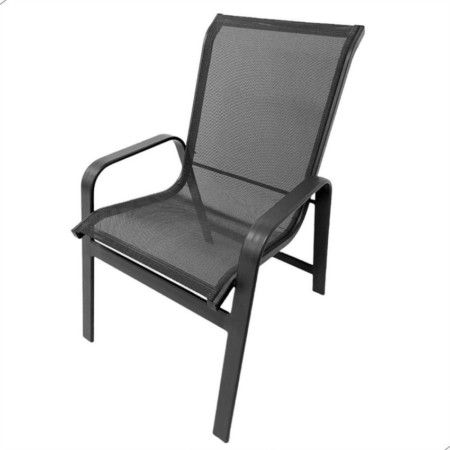Cadeira Poltrona Lótus de Aluminio e Tela Sling para Jardim e Varanda