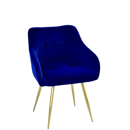 Poltrona Antonella Suede Coleção Design Sofisticado Azul