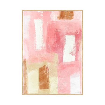 Quadro Decor Abstrato tons de rosa 2