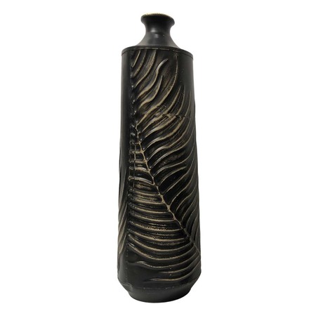 Vaso Metalizado Arte Folha Tropical Decor Mod 1
