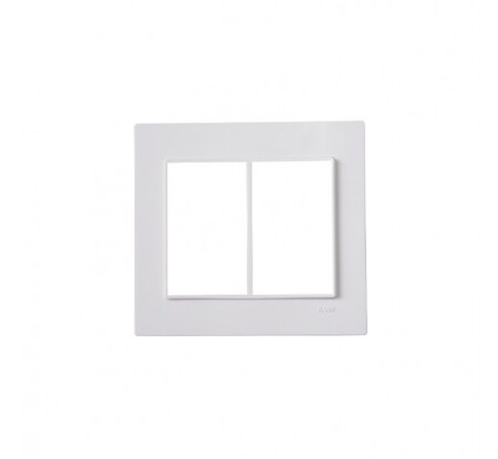 Placa Ilumi Vivaz 4x4 3+3 Módulos Com Suporte Branco