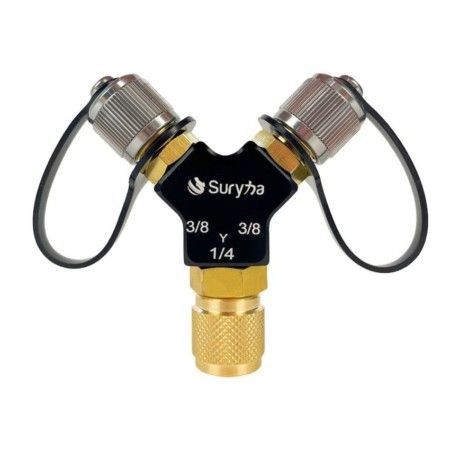 Adaptador Multiportas 3/8"M x 3/8"M x 1/4"F