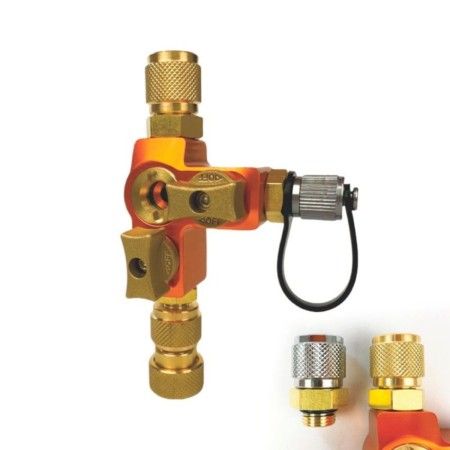 Válvula Otimizadora com Removedor de Núcleo 1/4" e 5/16" com adaptador 3/8" Premium