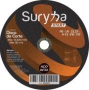 Disco de Corte Suryha Inox Start 115mm