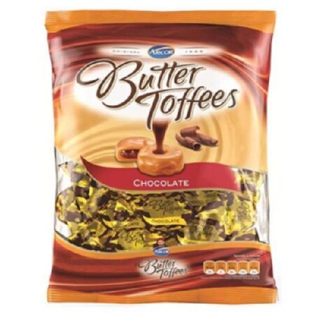 ARCOR BALA BUTTER TOFFEES CHOCOLATE 500G