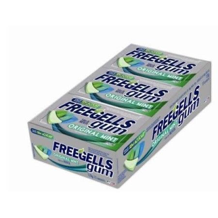 RICLAN CHICLE FREEGELLS GUM ORIGINAL MINT 15G