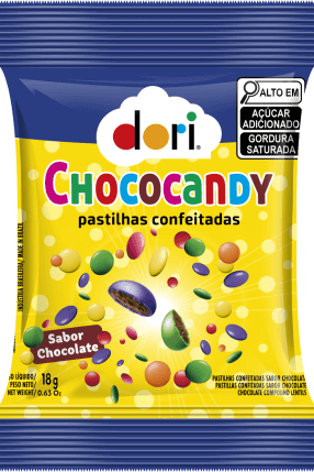 DORI-CHOCOCANDY PASTILHA CONF COLOR 9X24X18G