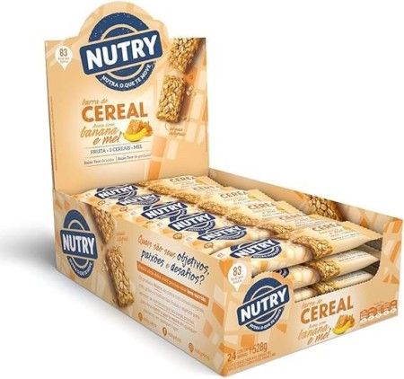 NUTRY BARRA CEREAL AVEIA/BAN/MELDP12X24X22