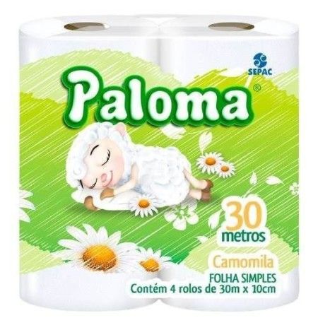 SEPAC-PAPEL HIG.FOLHA SIMPLES PALOMA.CAMOMILA 16X4