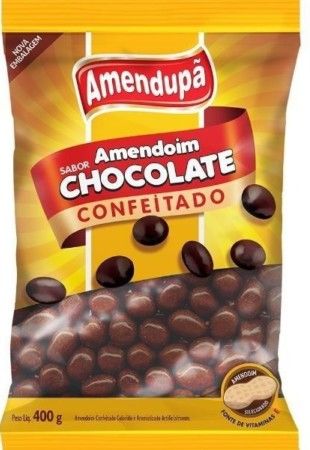 AMENDUPA-AMENDOIM CHOCOLATE 400G CX C/ 30UN