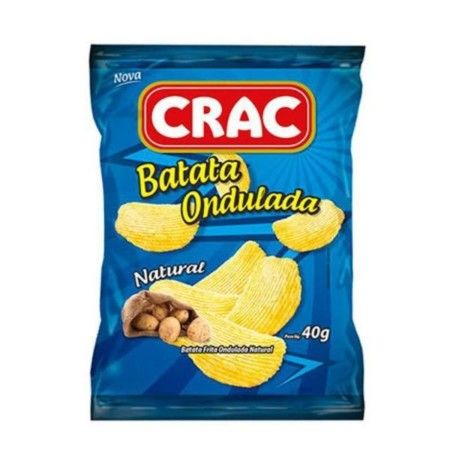 CRAC BATATA ONDULADA NATURAL CX20X40G