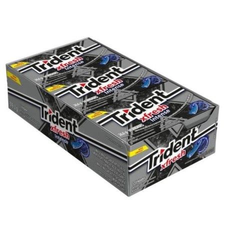 CHICLE TRIDENT FRESH INTENSE PRETO 32X21