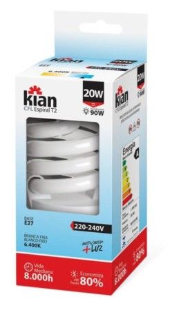 KIAN-LAMPADA ELET.ESP.20W 127V T12 864 E27