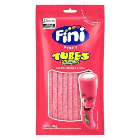 FINI 80G TUBES MORANGO CITRICO  CX 12