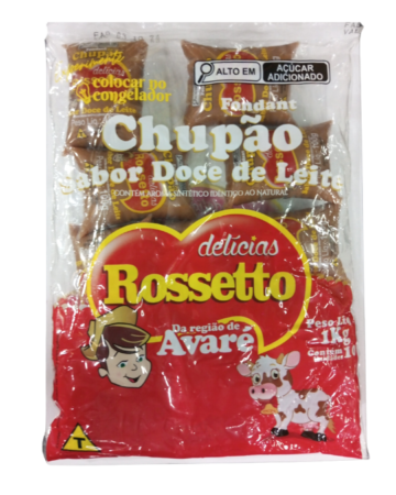 ROSSETO-CHUPAO DOCE DE LEITE 1KG   CX C/12