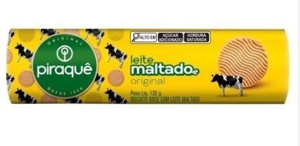 PIRAQUE BISCOITO LEITE MALTADO 50X132G