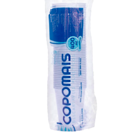 COPOMAIS-COPOS PLAST.TRANSP.400ML C/50