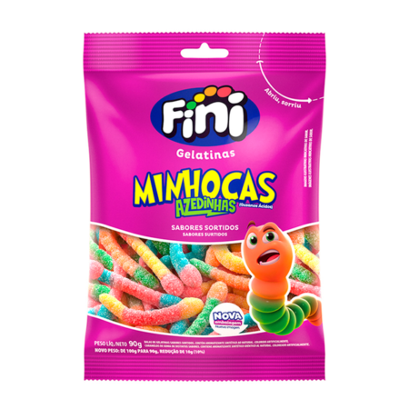 FINI GOMA MINHOCAS CITRICA 80G