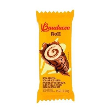 BAUDUCCO BOLINHO ROLL CHOCOLATE 34G