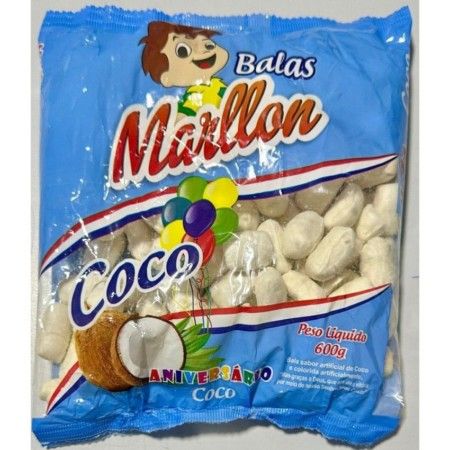 MARLLON-BALAS SABOR COCO DESEMBRULHADA  20X600G