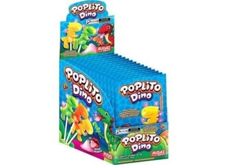 MBL-POP LITO DINO PIRULITOS CRISTAIS 18X 15UN X11G