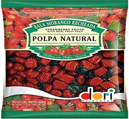 DORI-BALA MORANGO RECHEADA 30X600G