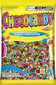 DORI-PASTILHA CHOCOCANDY CONF.COLORIDO 500G
