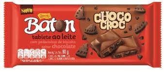 GAROTO-BATON TABLETE CHOCOLATE-CROC 16X80G