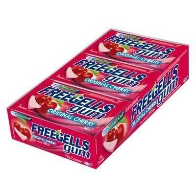 RICLAN CHICLE FREEGELLS GUM ORIGINAL CHERRY 15G