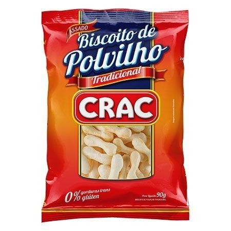 CRAC BISCOITO POLVILHO SAL 90G CX45