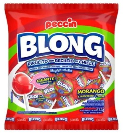 PECCIN-PIRULITO BLONG MORANGO 12X672G