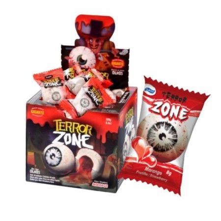 SUKEST CHICLE ZONE OLHOS MORANGO 20X320G