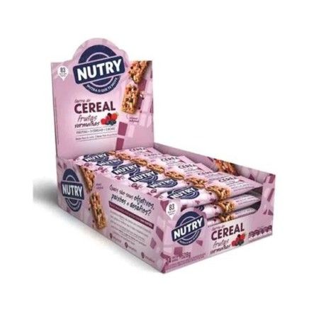 NUTRY BARRA CEREAL FRUTAS VERM/COOKIES DP12X24X22G