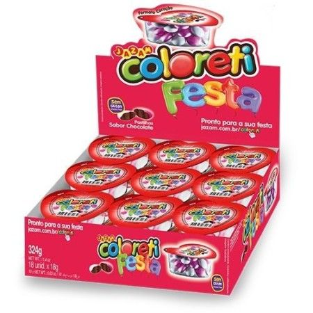 JAZAM-COLORETI FESTA CORACAO DISP 18X18X18G