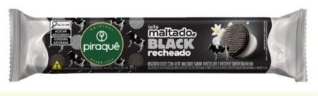 PIRAQUE RECH.MALTADO BLACK C/BAUNILHA 40X85G