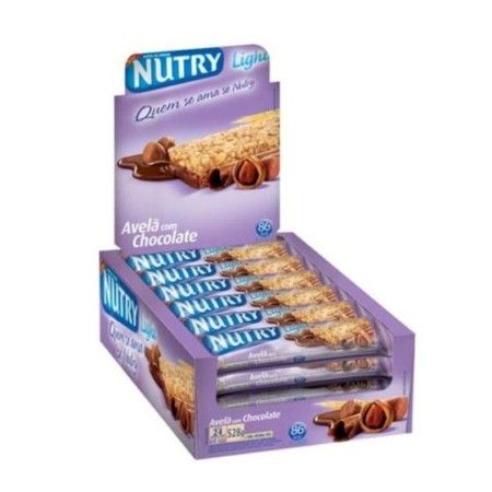 NUTRY BARRA CEREAL  AVELA C/CHOC.DP12X24X22