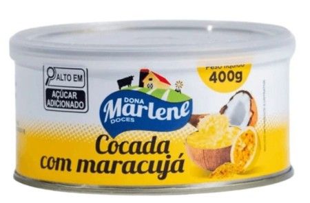 MARLENE-COCADA BRANCA COM MARACUJA - 400 GR