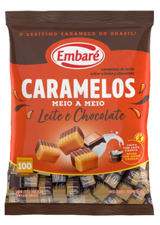 EMBARE-CARAMELO MEIO LEITE/CHOCOLATE SC18X660G