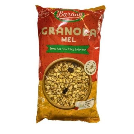 BARANO GRANOLA MEL 2X500G CX 012