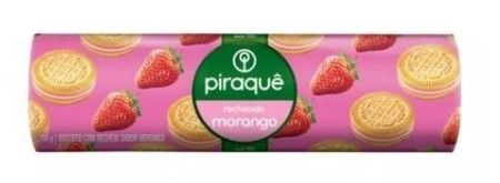 PIRAQUE BISCOITO RECHEADO MORANGO 30X160G