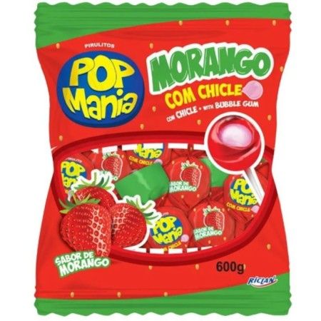 RICLAN-PIRULITO POP MANIA MORANGO 50GR