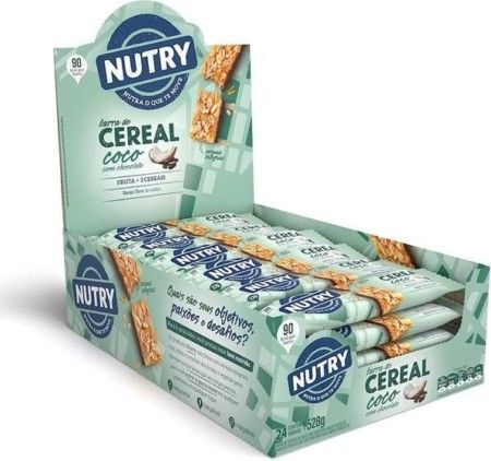 NUTRY BARRA CEREAL COCO C/CHOC.DP12X24X22G