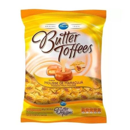 ARCOR BALA BUTTER TOFFEES MOUSSE MARAC 500GR