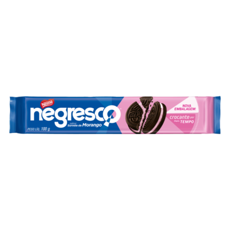 NEGRESCO BISCOITO RECHEADO MORANGO 66X90G BR