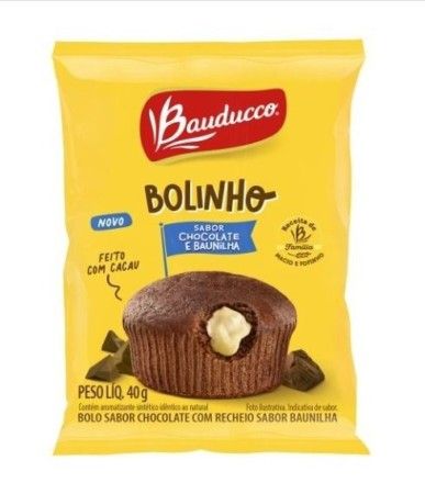 BAUDUCCO BOLINHO CHO.BAUNILHA 40G