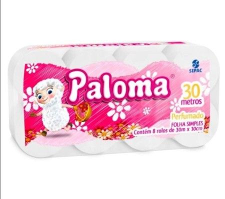 SEPAC-PAPEL HIGIENICO FOLHA SIMPLES PERFUMADO 8X8