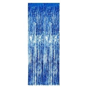 JUNCO-CORTINA DE FITA METALIZADA AZUL ROYAL 1X2M