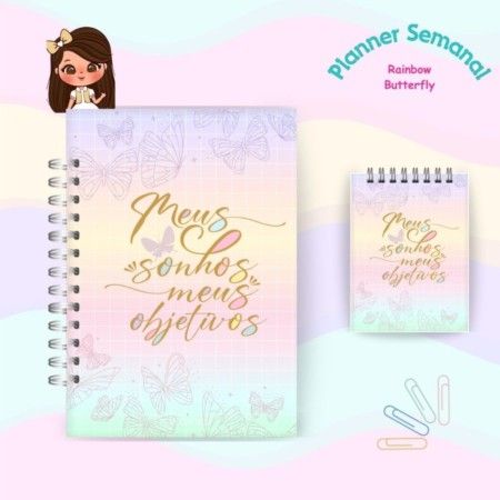 Planner Rainbow Butterfly